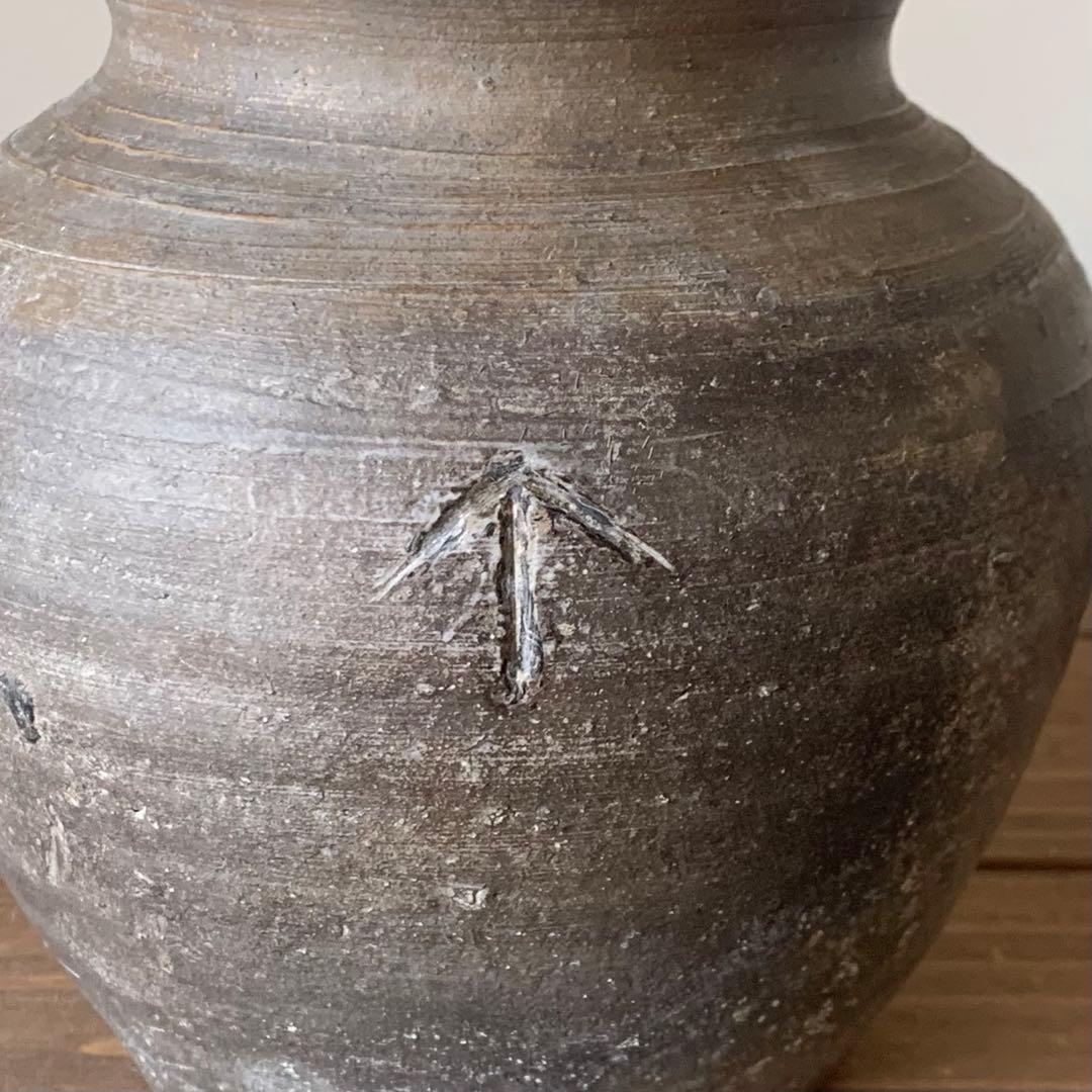 古備前 雀口 小壺 古美術 古道具 アンティーク 種壺 桃山〜江戸初