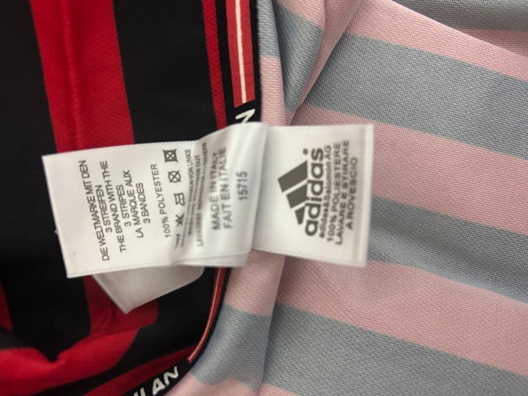 ACミラン 99-00 レオナルド選手長袖 CL仕様 100周年ユニフォーム