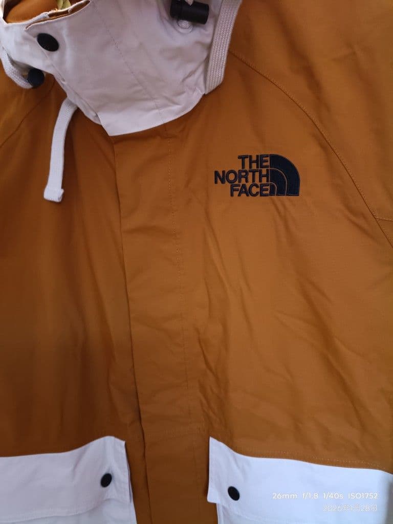 THE NORTH FACE マウンテンパーカー 茶/白 サイズUS：Ｌ大人気