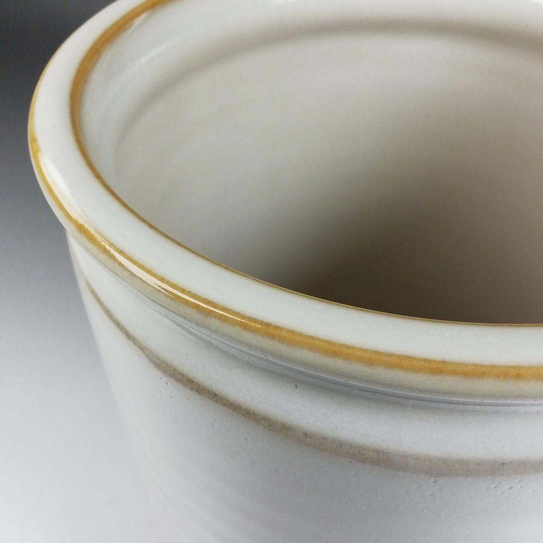 Ｗ７４　水指　『白磁　和蘭陀』『細水指』『加藤藤山 造』　共箱　茶道具