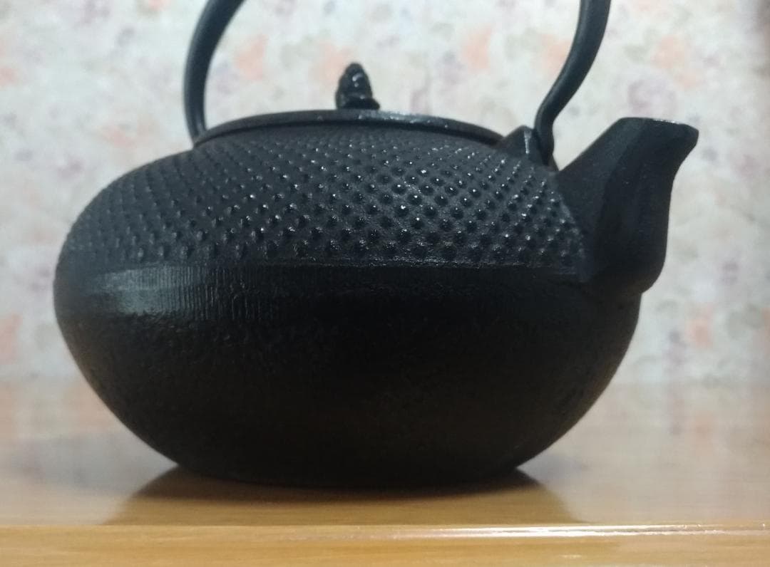 ★南部鉄器　鉄瓶　アラレ模様★