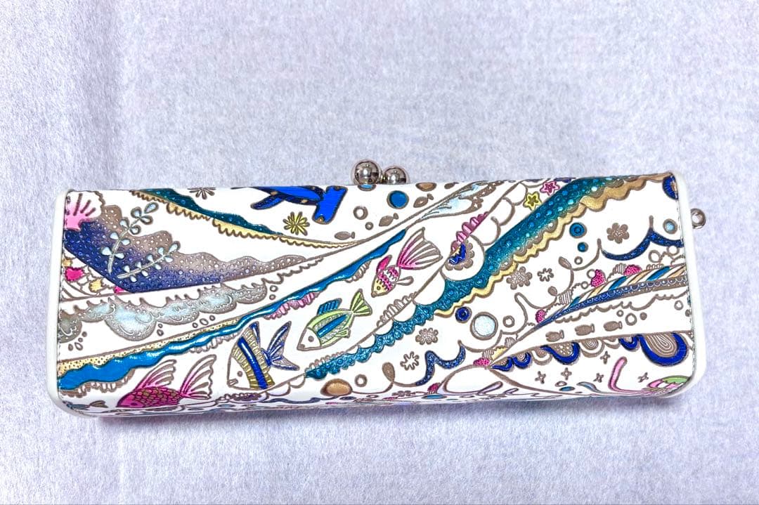 新品未使用 文庫屋大関 海はひろいな がま口ペンケース夏限定柄 定価18590円