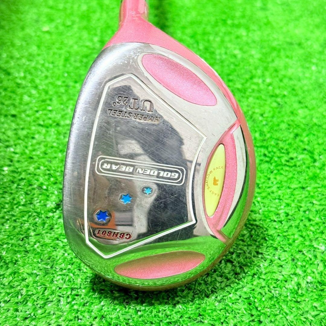 レディース ゴルフクラブ8本セット ピンク GOLDEN BEAR 即ラウンド可