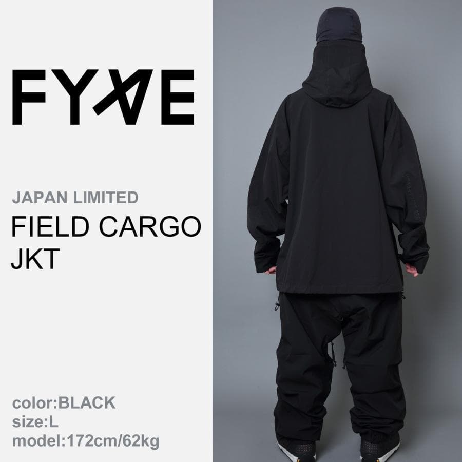FYVE 日本限定スノーボードウェア カーゴジャケットブラック XXL f215