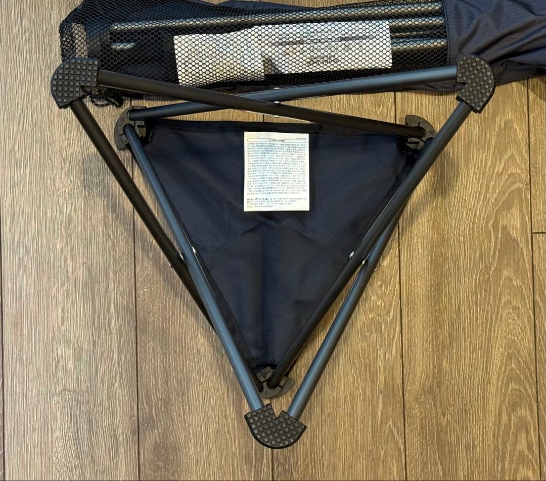 【1回使用美品】モンベル L.W.トレールチェア40 ネイビー 2脚セット