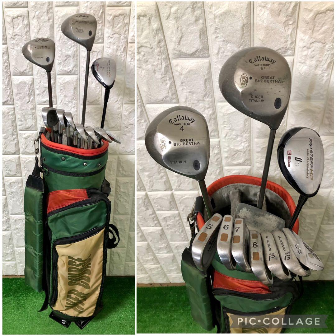 初心者おすすめ☆メンズ ゴルフクラブセット☆キャロウェイ☆スタンドキャディバッグ