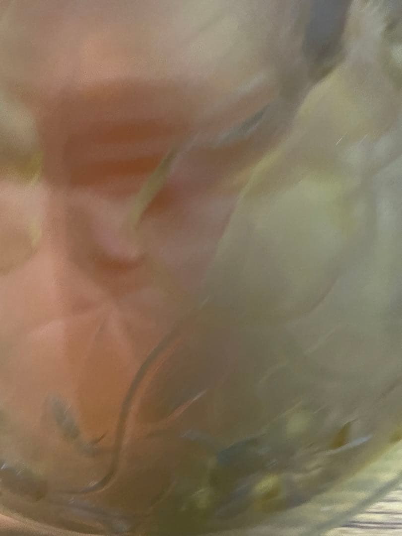 アールデコ　フロストガラス　吊り下げライトのガラス② アンバー