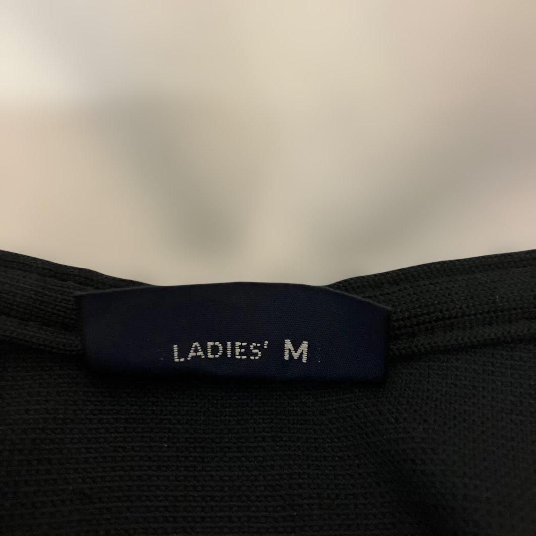 ELLESSE ジャージセットアップ ブラック パンツバックロゴ刺繍レディースＭ