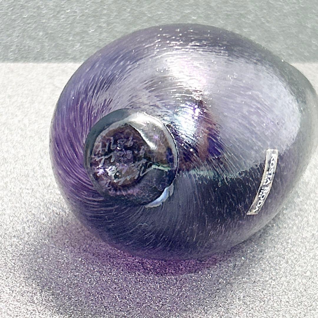 KOSTA BODA ボダ ナス型オブジェ ガラス製 ベジタブル型