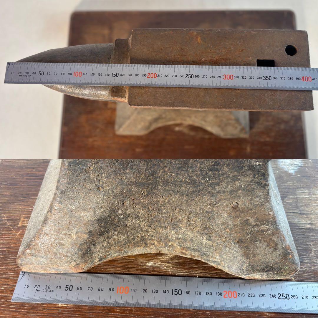 鍛冶屋の金床アンビル 金床 　角付き 作業台 叩き台