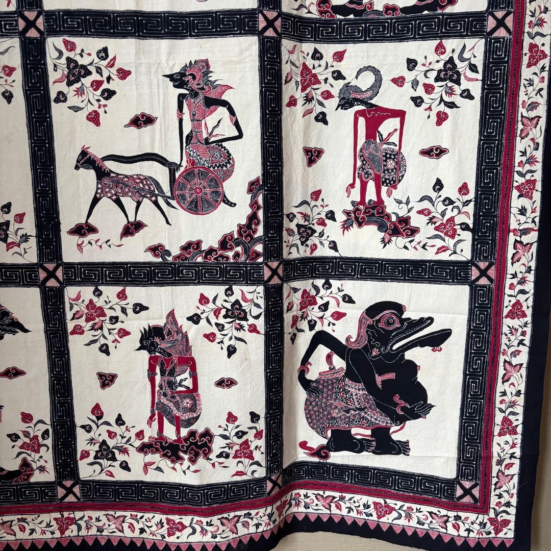 バティック　トゥリス　タペストリー　インドネシア　ラーマヤナ