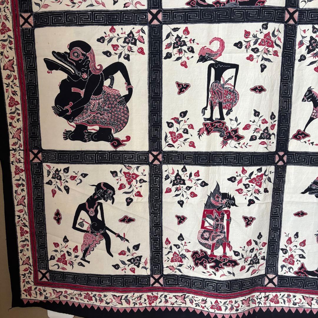 バティック　トゥリス　タペストリー　インドネシア　ラーマヤナ