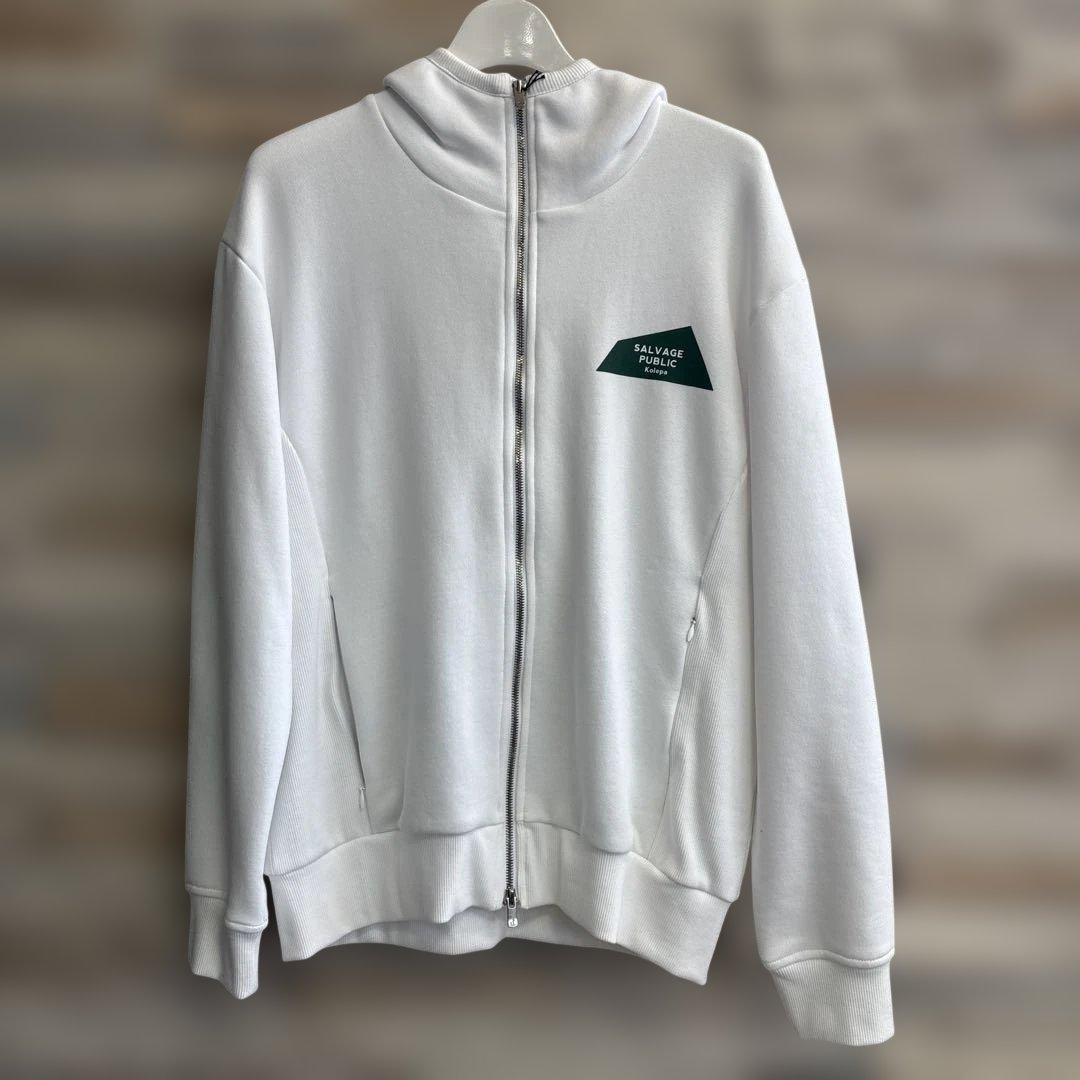 サルベージパブリック　ジップパーカー　ホワイトM 新品