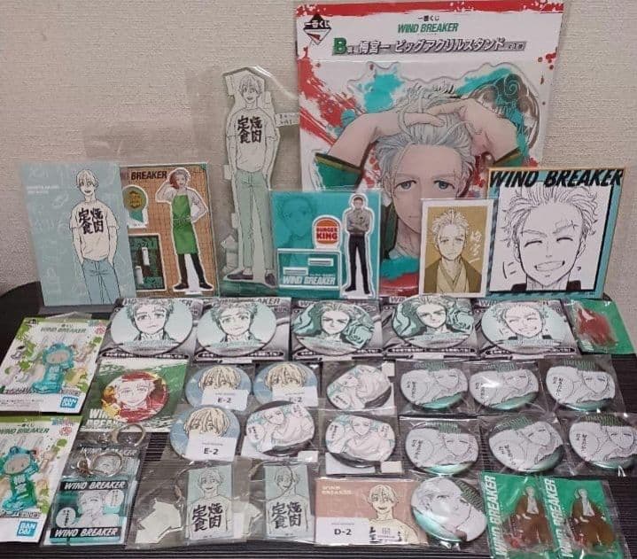 WIND BREAKER　 梅宮　くじメイト　缶バッジ　アクスタ