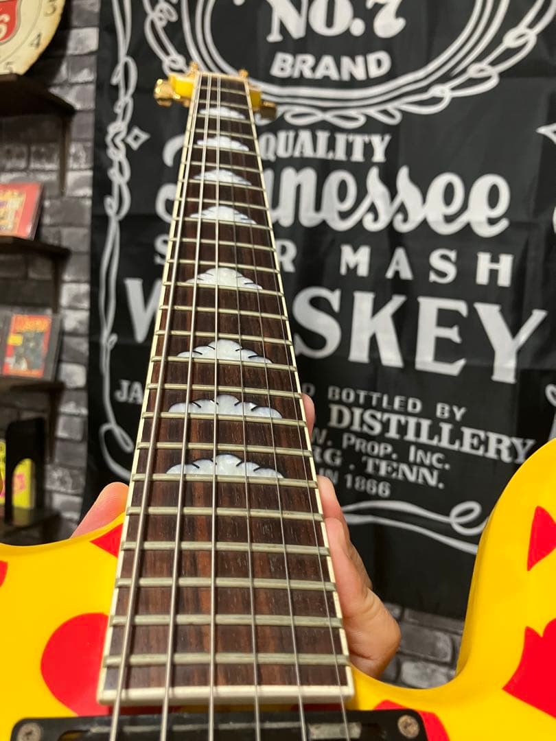 超美品　hide イエローハート MG145S サスティナー