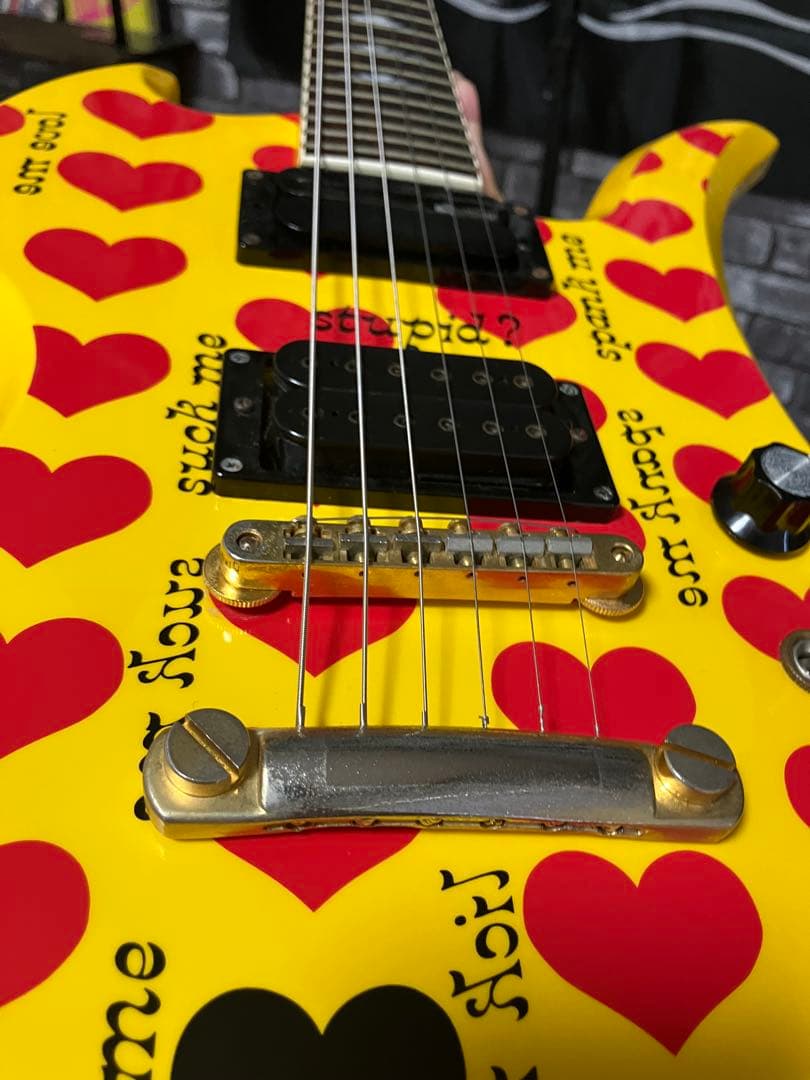 超美品　hide イエローハート MG145S サスティナー