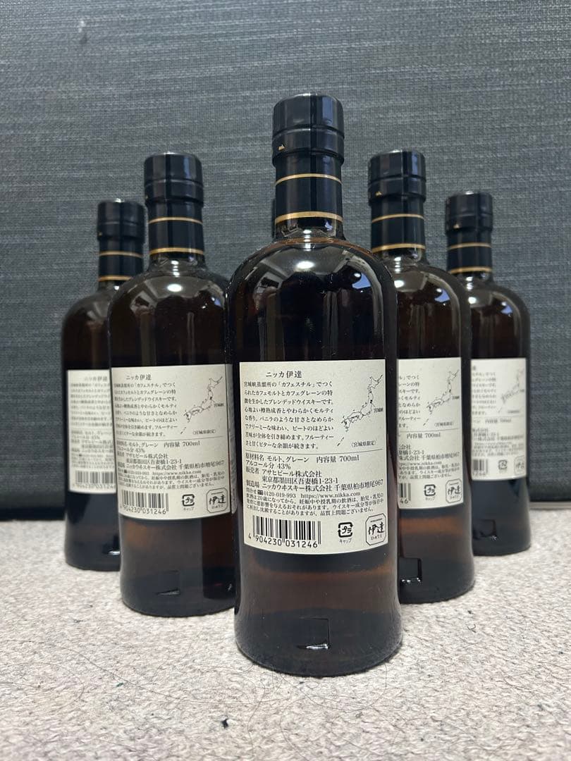 ニッカ 宮城県限定ウイスキー　伊達　宮城蒸溜所700ml 6本セット