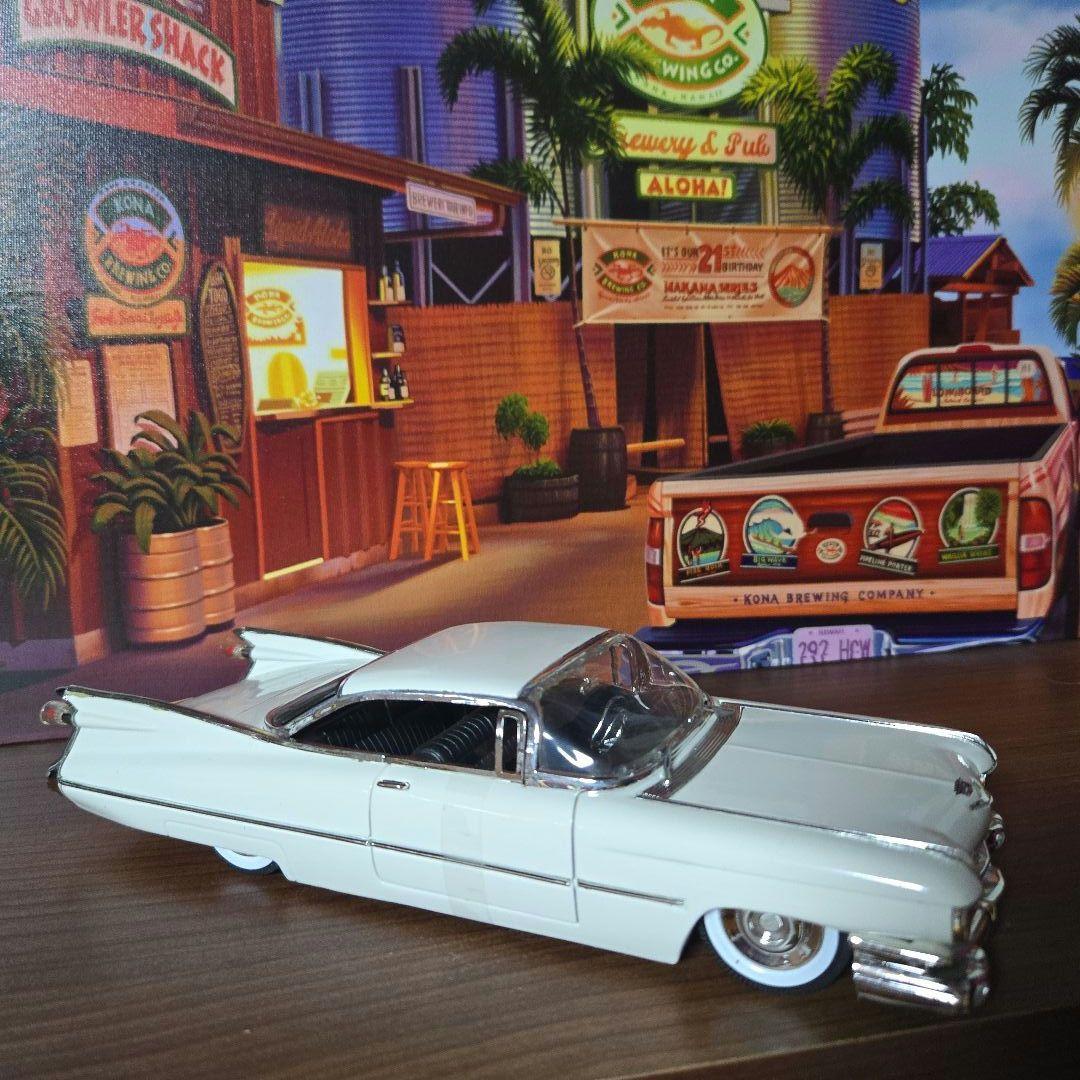 1959 Cadillac キャデラック ローライダーホワイトカスタム 1/24