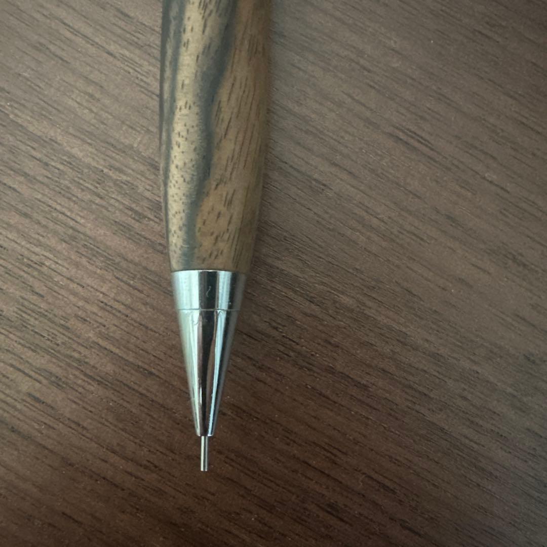 工房楔　0.5 mmシャーペン　黒柿孔雀杢