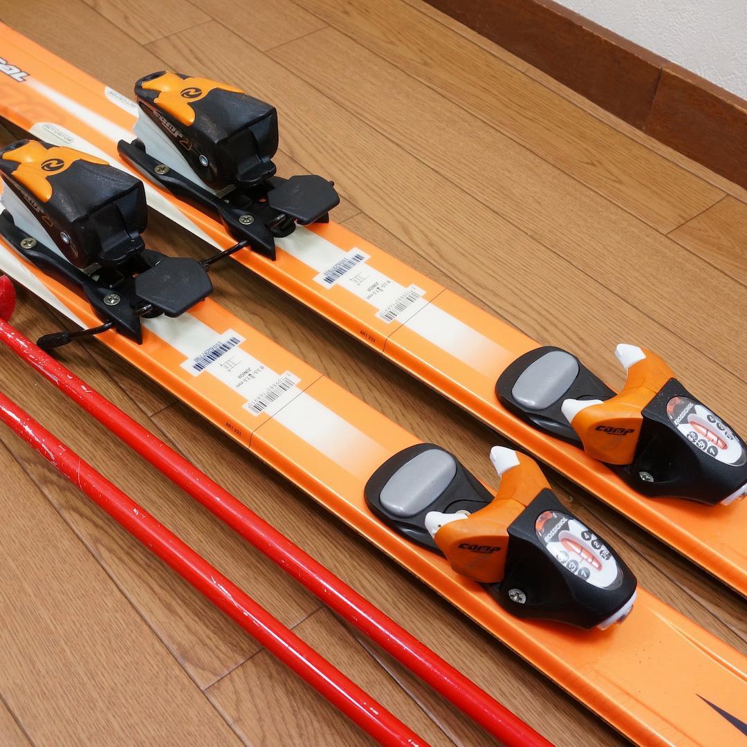 メンテ済 130cm 靴24cm ROSSIGNOL スキーセット