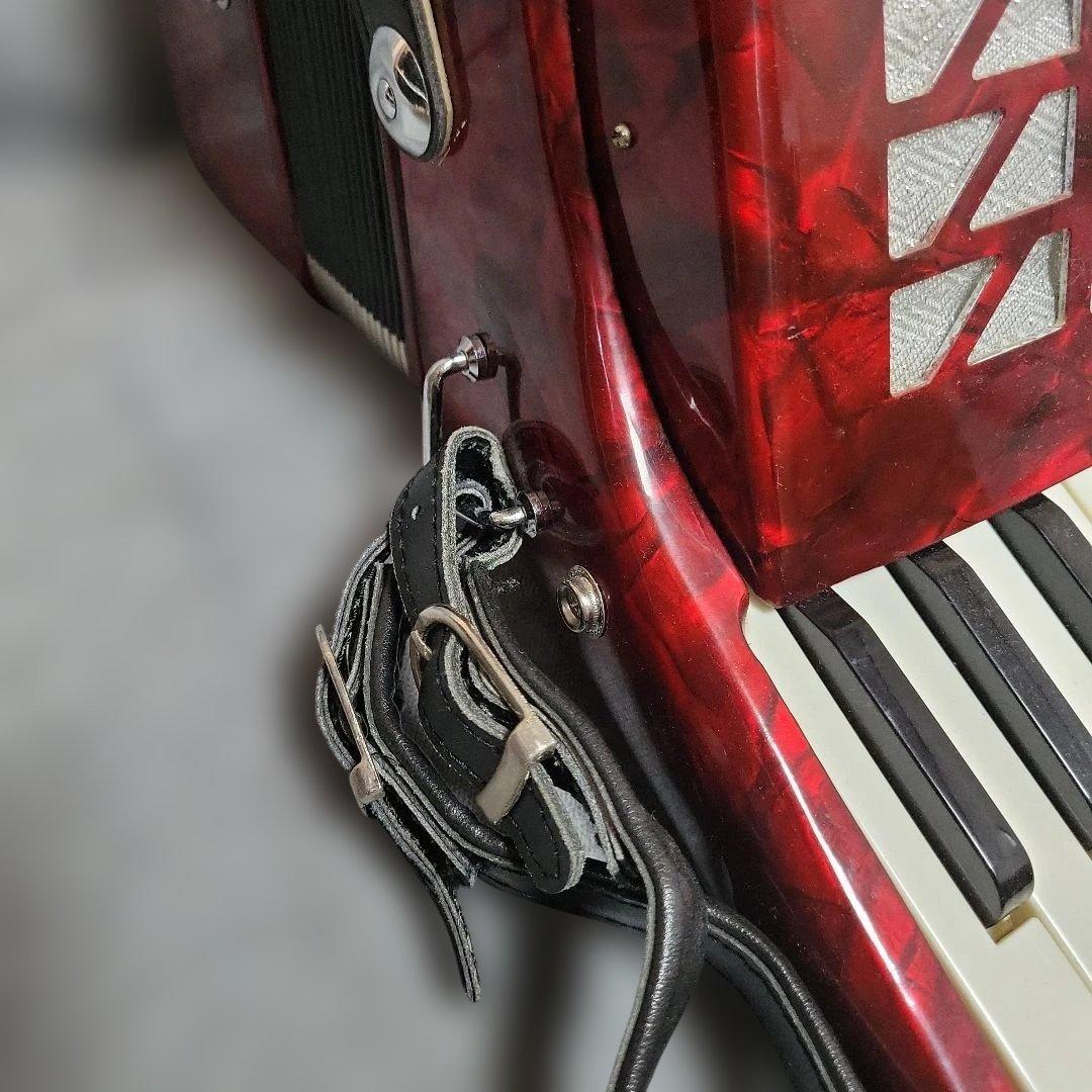 キョーリツ ACD-500/RD アコーディオン 赤 ケース付き