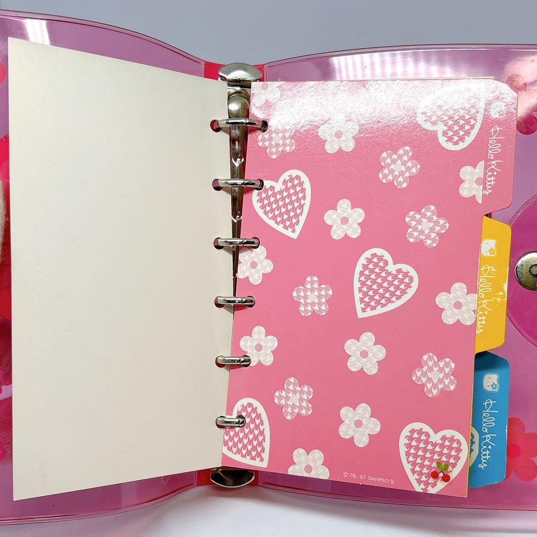 ハローキティ カオハナ 平成レトロ システム手帳 シール 6穴 リングファイル