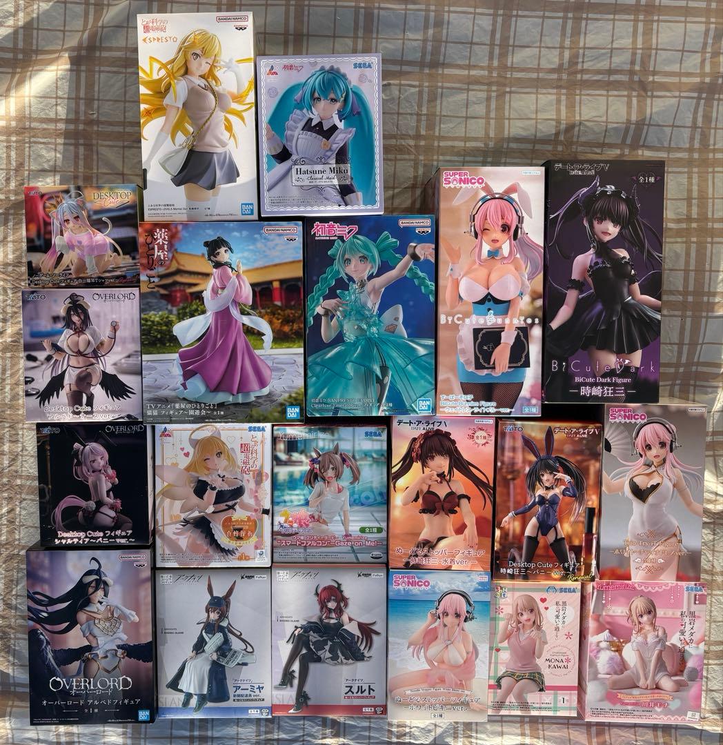 期間限定　最新 他　美少女プライズフィギュア　20点まとめ売り　時崎狂三　猫猫