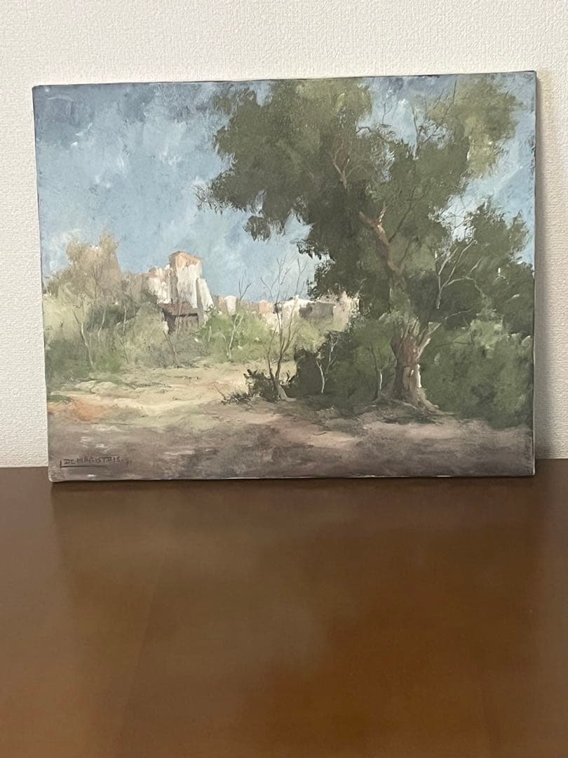 題 真作保証　国内入手困難レオナルド・デ・マジストリス　「ローマの遠景」希少