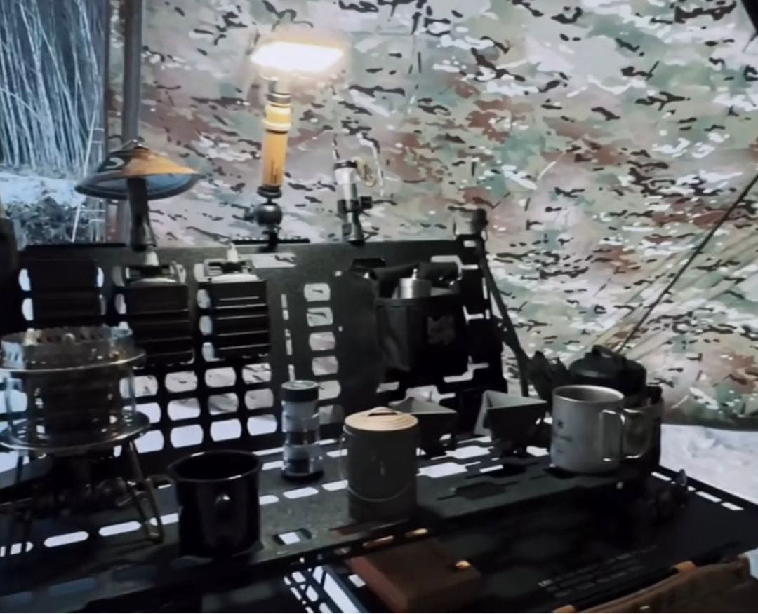 キャンプオーパーツ タクティカルサイドテーブルwithキッチン W600TYPE