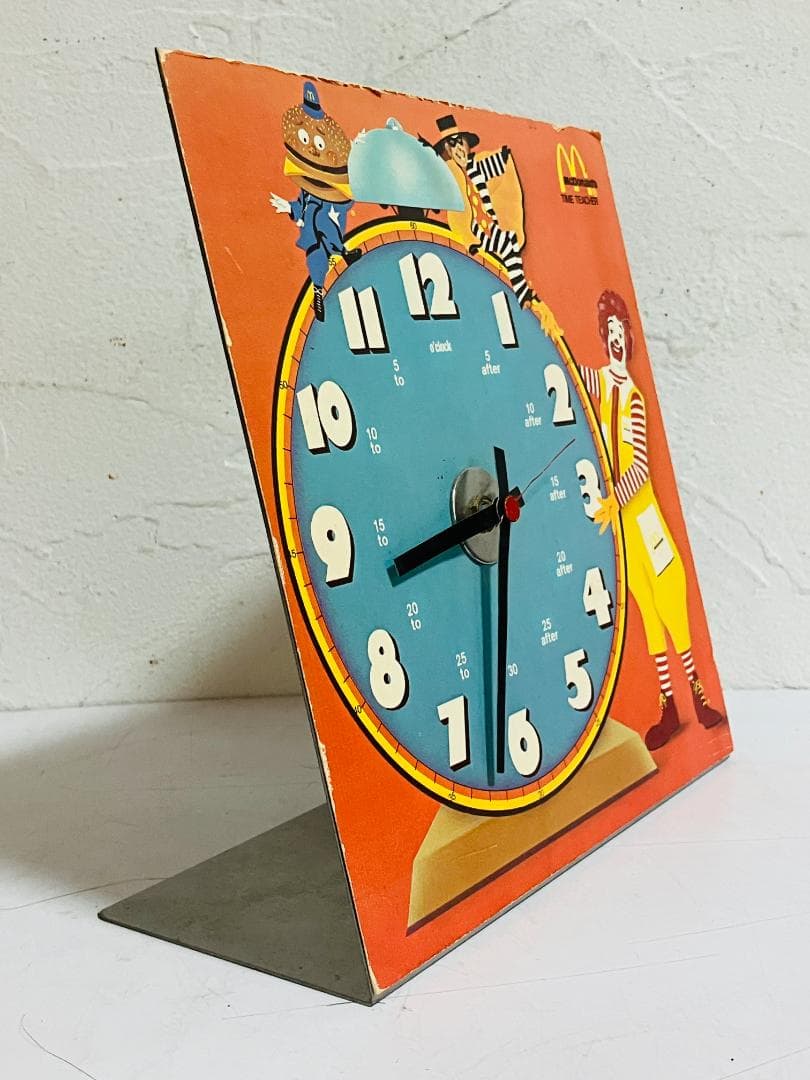 McDonald's マクドナルド スチール時計　店頭用