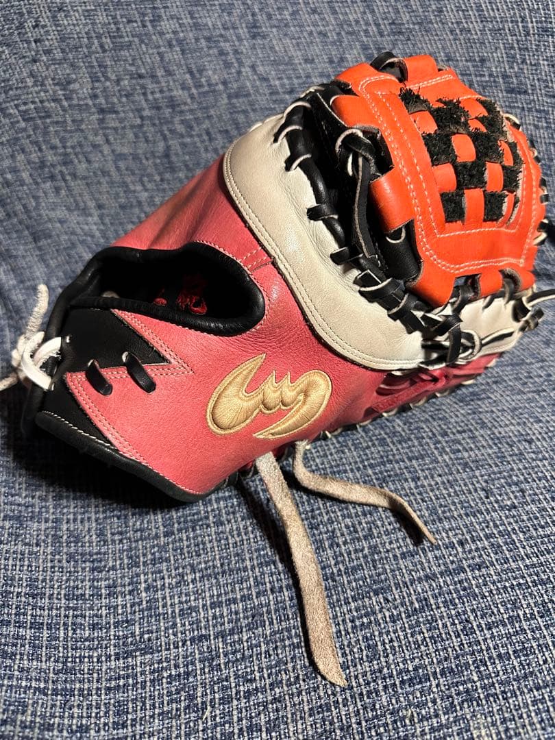 (中古)ジームス　一般用ファーストミット　オーダー　刺繍あり