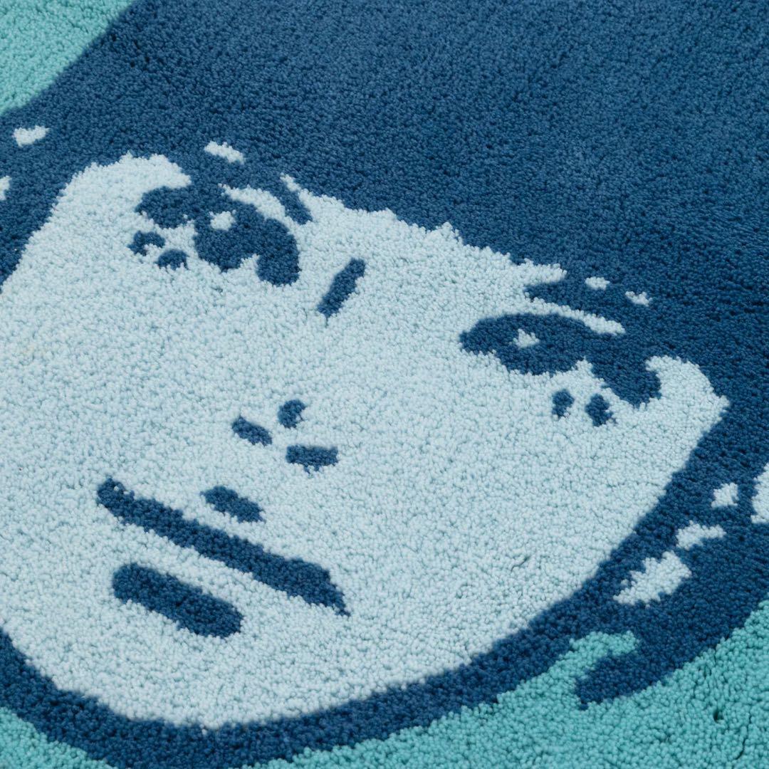 その他 Kyne Stamp Circle Rug by ROOM (BLUE)