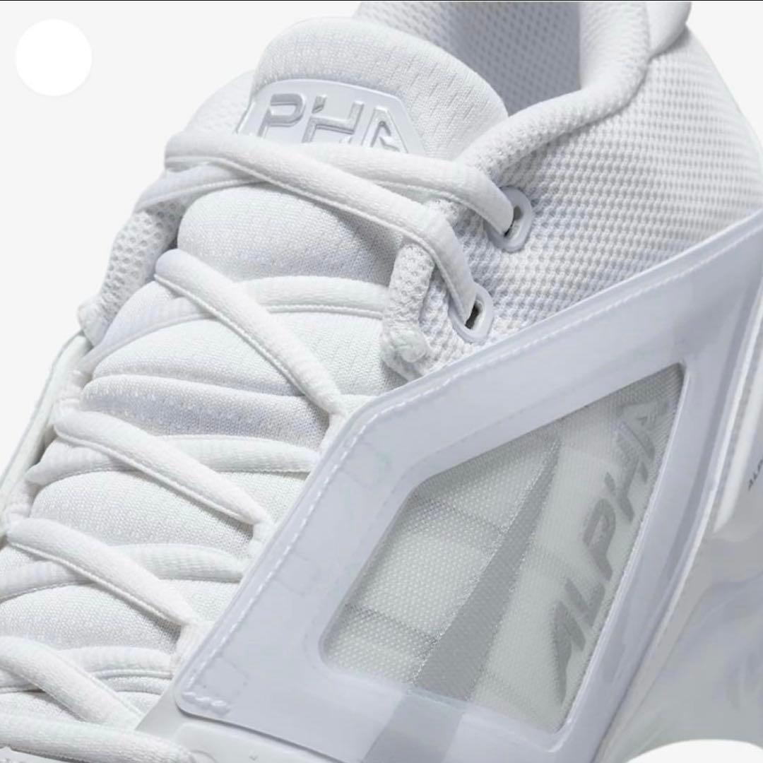 ナイキ 26 アルファメナス プロ アメフト スパイク シューズ 靴 白 g