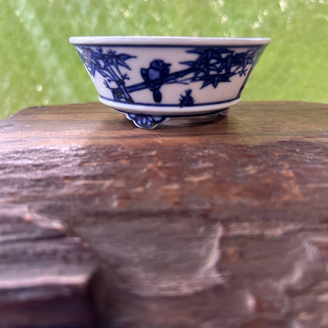 高雄香葉　盆栽鉢　小品　3個セット　レトロ　(A6)