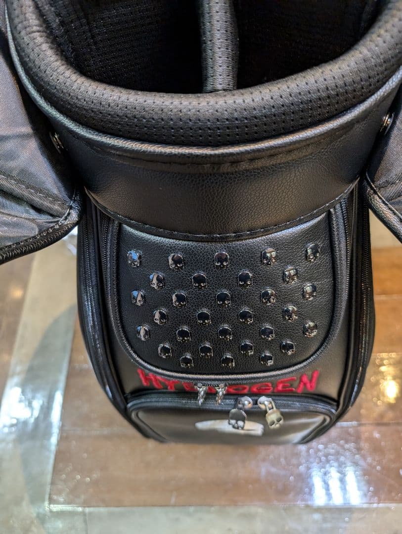 ジ*ン様 HYDROGEN スカルデザイン キャディバッグ