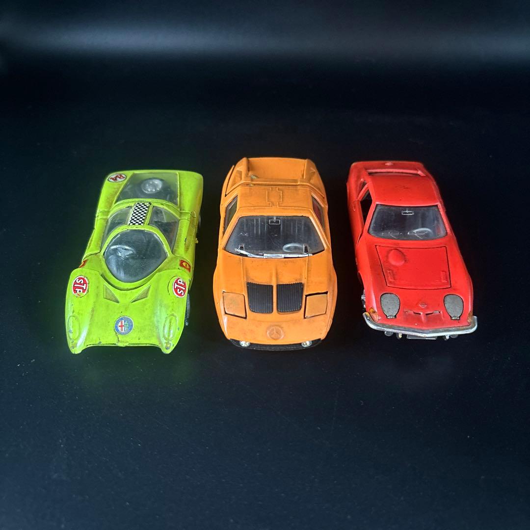 レトロなミニカー 1/43 アルファロメオ メルセデス 3台セット