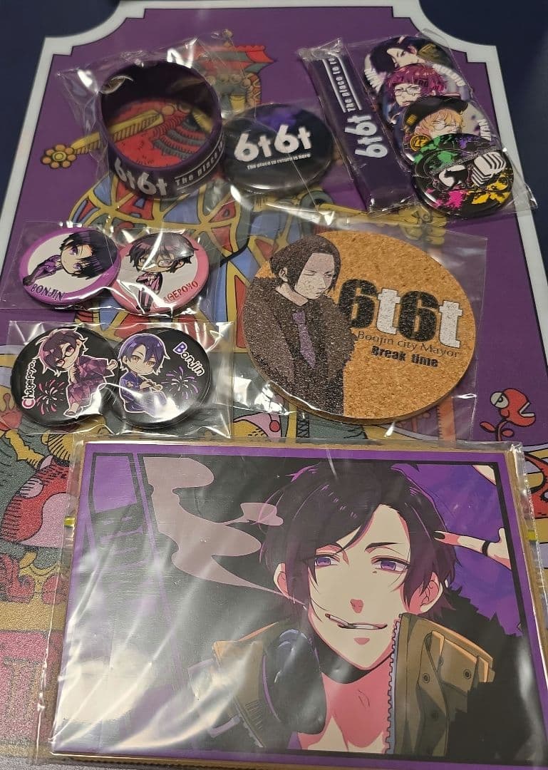 梵人 ちゃげぽよn.k 3821 缶バッジ ラバーバンド ポストカード