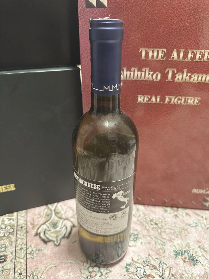 ★未開封★完売品★サンマリノワイン★高見沢さん描画限定フルボトル白★