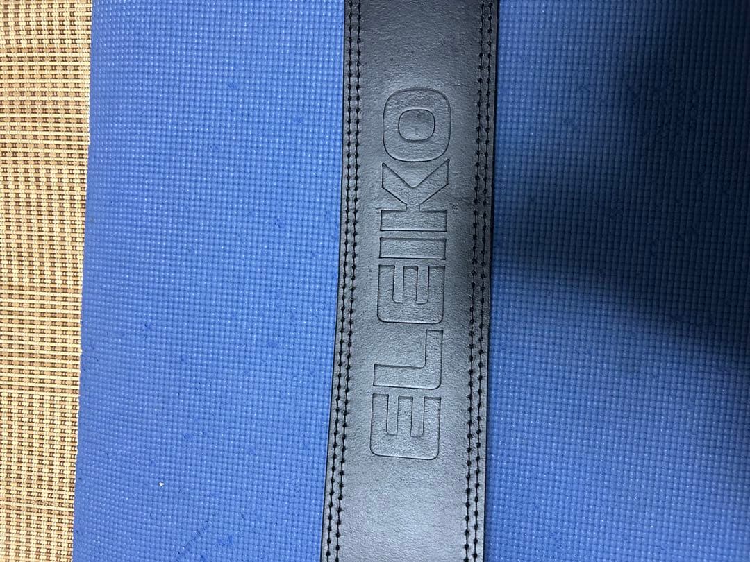 ELEIKO レザー トレーニングベルト フックバックル