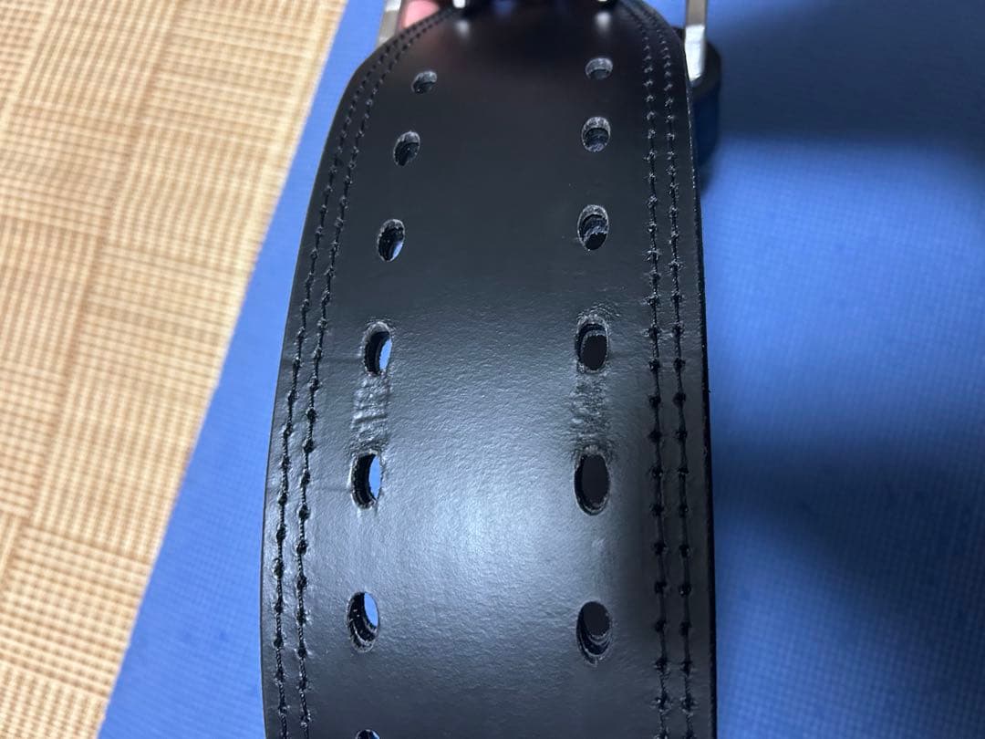 ELEIKO レザー トレーニングベルト フックバックル