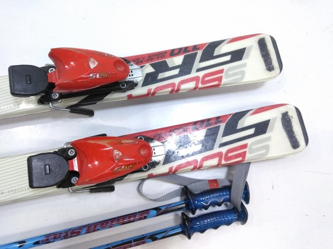 ジュニアスキー4点セット スノーカービング 130cm ブーツ 22cm ◇