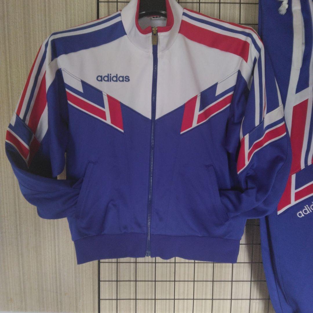 adidas ビンテージトレーニングスーツ上下セット トリコロール