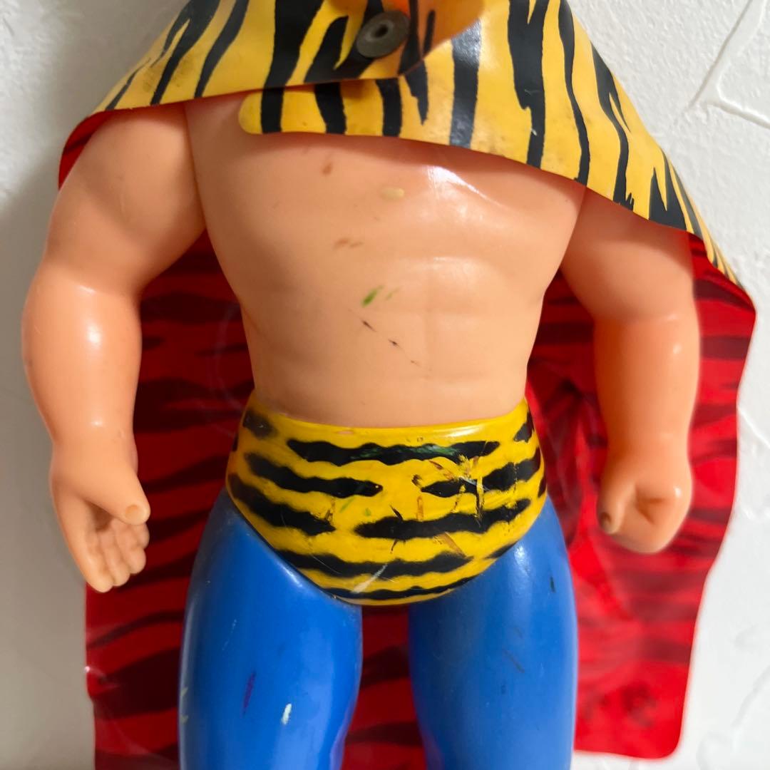 ⚠️当時物　初期　タイガーマスク　面取れ　ソフビ　スタンダード