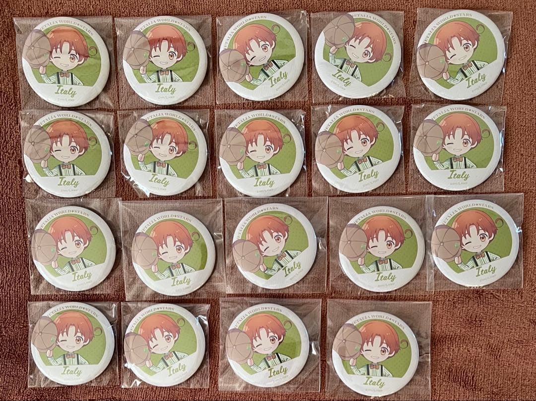 ヘタリア イタリア ドレセレ 缶バッジ まとめ売り