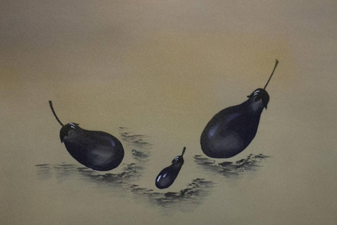 真作/一恵/福神緑起之図/一富士二鷹三茄子/布袋屋掛軸HE-14