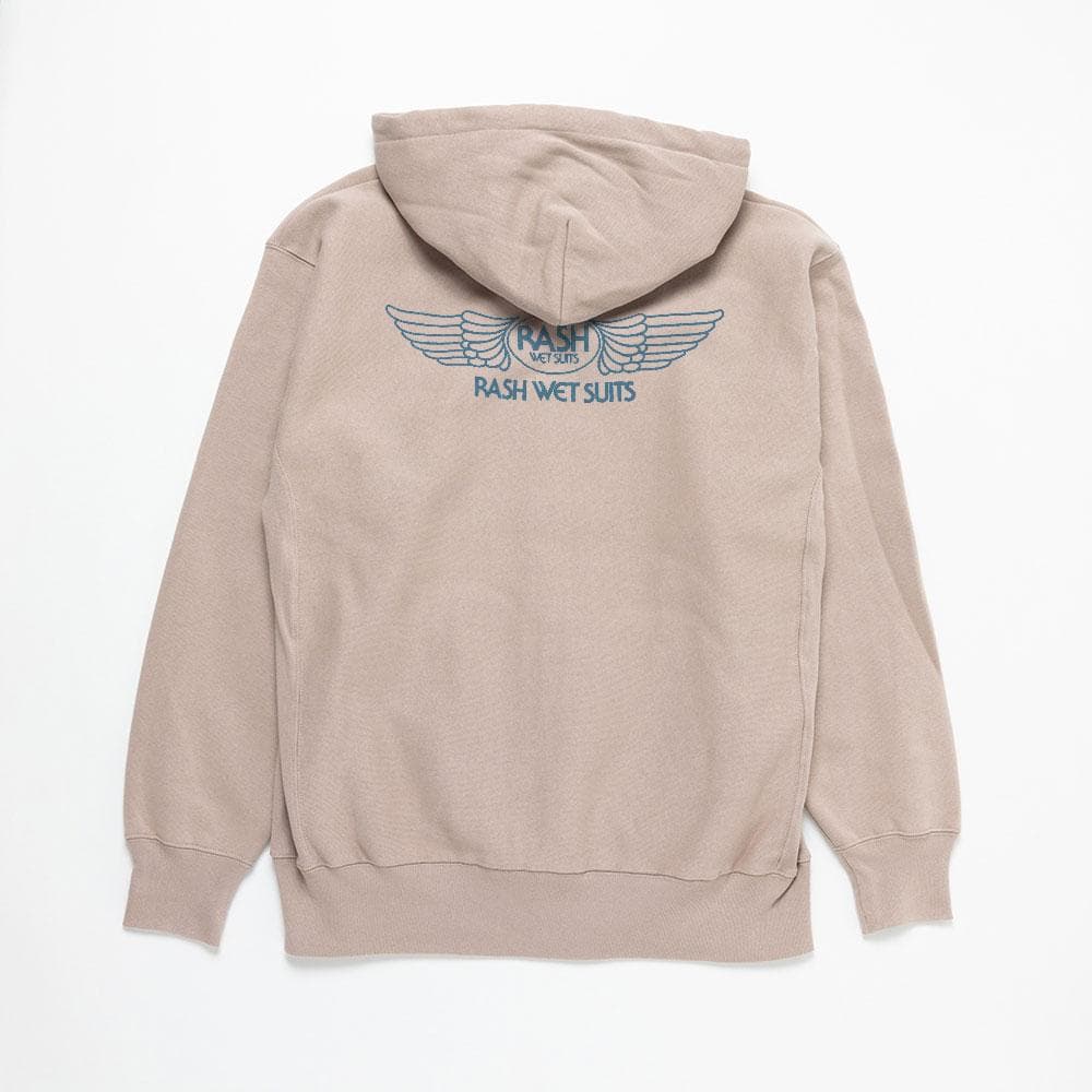 RASH WETSUITS ラッシュ 羽バックフルジップパーカー Sピンク L