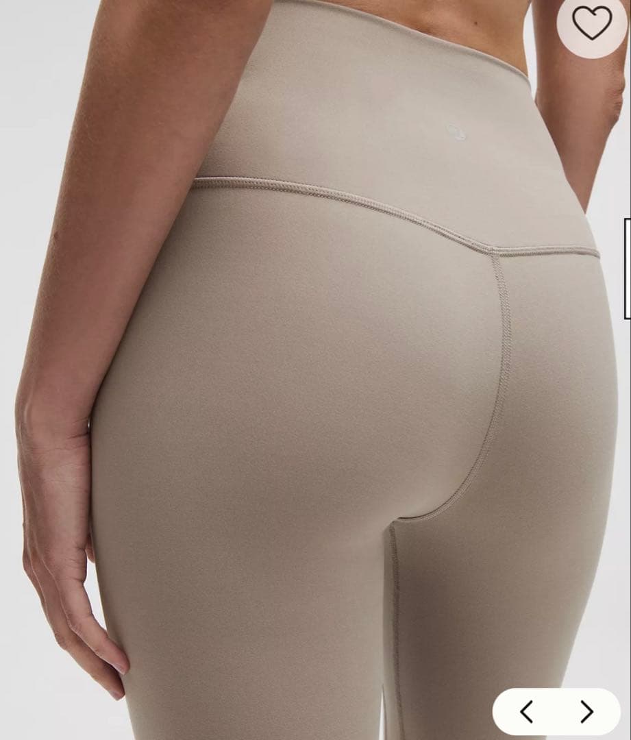 Lululemon 新品未使用　ハイウエスト ヨガパンツ ベージュ　サイズ4