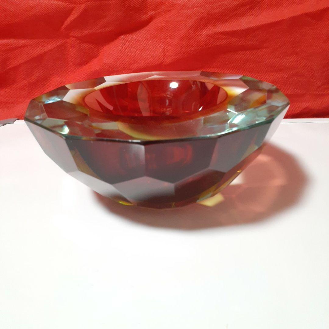 高級アッシュトレイ　イタリア　ムラーノガラス　2.9kg