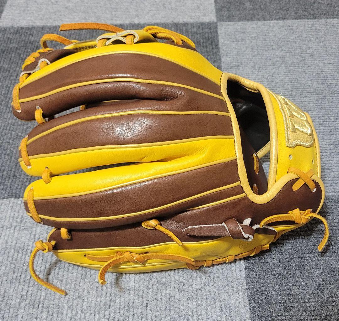 Wilson 軟式グローブ イエロー ブラウン