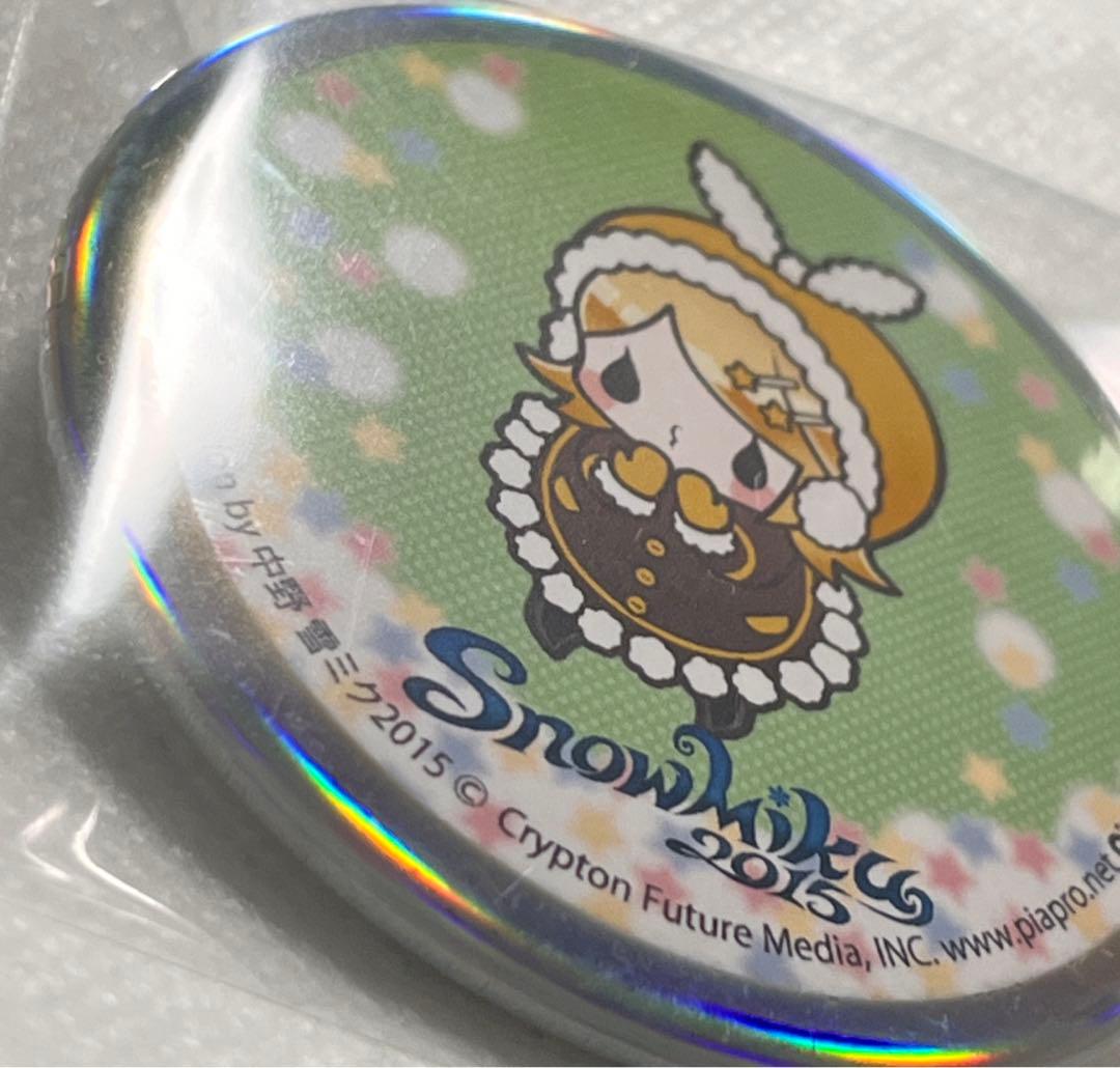 MIKU 2015 コレクション缶バッジ 鏡音リン 雪ミク